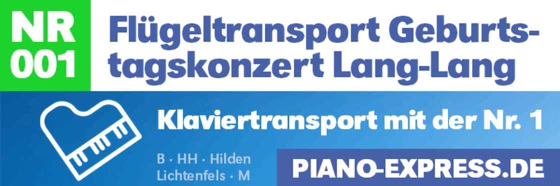 Klaviertransport von 26 Flügeln zum Geburtstagskonzert von Lang-Lang zur 02 World Berlin